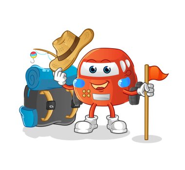 car scout vector. cartoon character