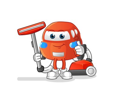 car clean with a vacuum . character vector