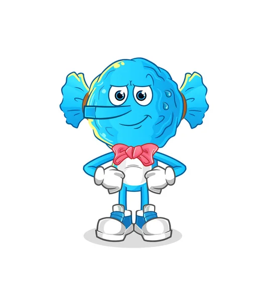 Candy Head Cartoon Lie Pinocchio Character Cartoon Vector — Vetor de Stock