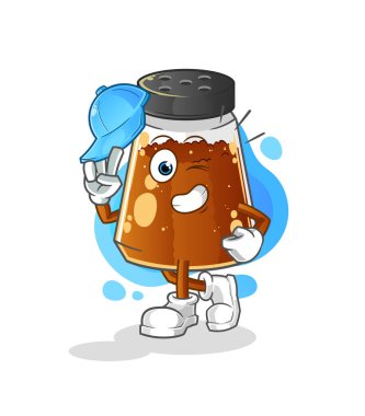 pepper powder young boy character cartoon