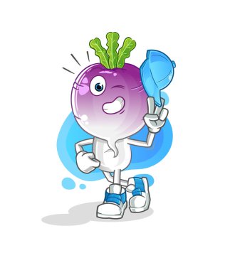 turnip head cartoon young boy character cartoon