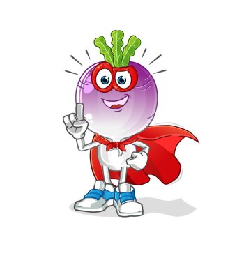 turnip head cartoon heroes vector. cartoon character