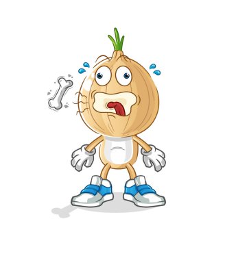 garlic head cartoon burp mascot. cartoon vector