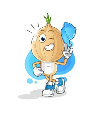 garlic head cartoon young boy character cartoon