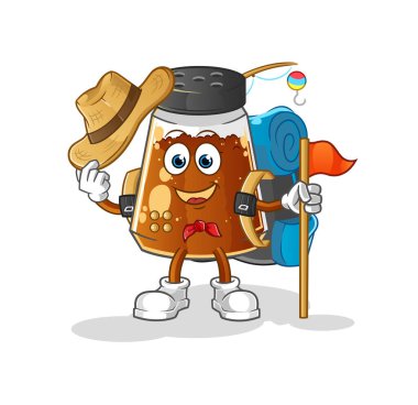 pepper powder scout vector. cartoon character