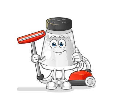 salt shaker clean with a vacuum . character vector