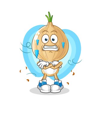 garlic head cartoon cold illustration. character vector