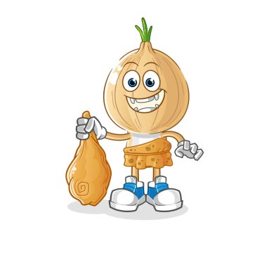 garlic head cartoon ancient. cartoon mascot vector