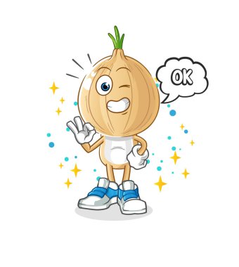 garlic head cartoon agree mascot. cartoon vector