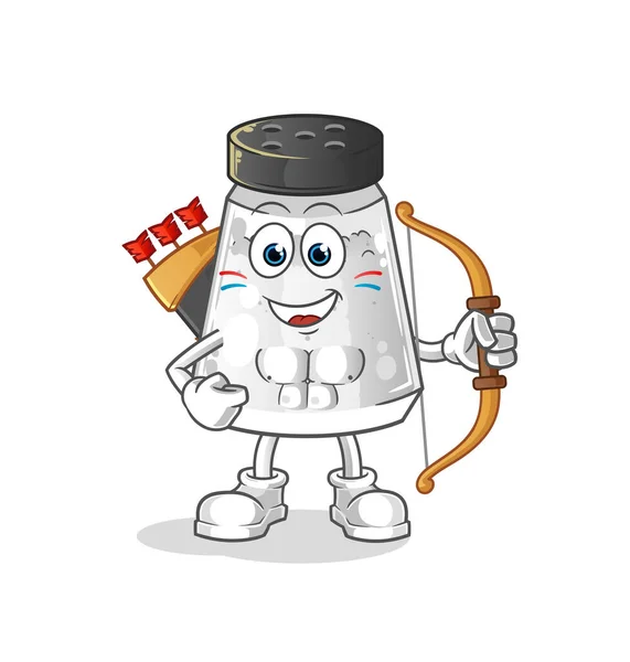 Salt Shaker Native American Tribe Cartoon Mascot Vector — Stock Vector