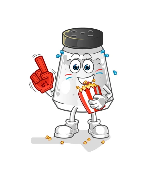 Salt Shaker Fan Popcorn Illustration Character Vector — Stockvektor