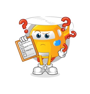 helicopter schedule list vector. cartoon character