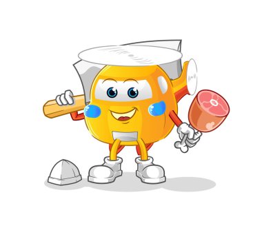 helicopter Butcher illustration. character vector