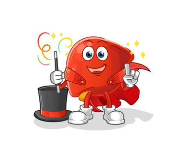 liver magician illustration. character vector