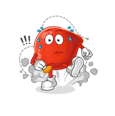 liver running illustration. character vector