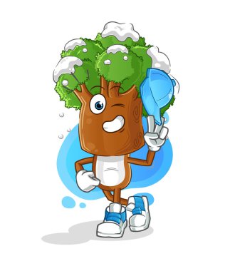 Ağaç başlı çizgi film karakteri.