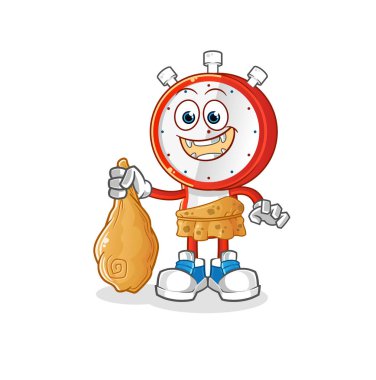 Antik Çalar Saat çizgi filmi. çizgi film maskotu vektörü