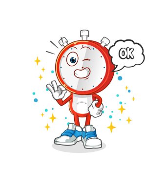 Çalar saat başındaki çizgi film karakteri de aynı fikirde. çizgi film vektörü