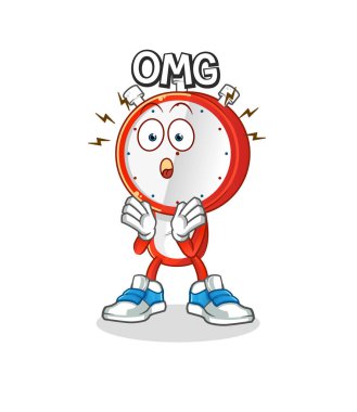 Çalar saat kafalı çizgi film. Aman Tanrım. çizgi film karakteri