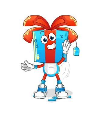 Yetenekli çizgi film karakteri. çizgi film maskotu vektörü