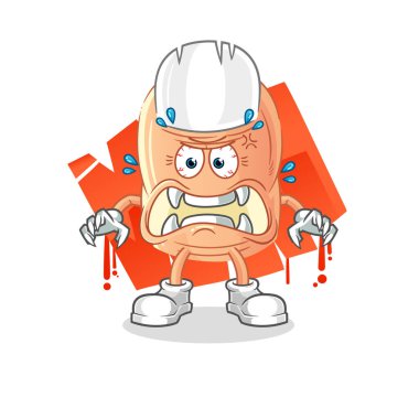 finger monster vector. cartoon characte