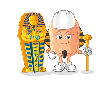 finger ancient egypt cartoon. cartoon mascot vecto