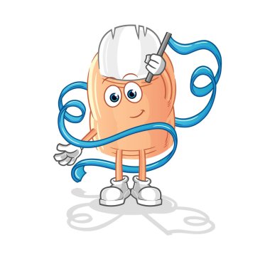 finger Rhythmic Gymnastics mascot. cartoon vecto