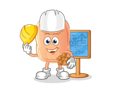 finger Architect illustration. character vecto