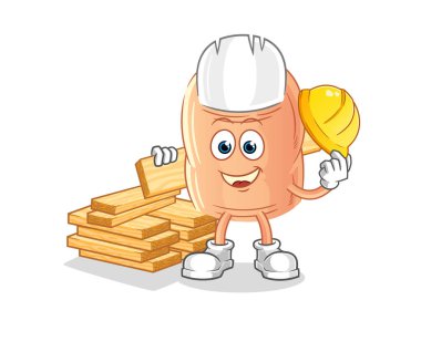 finger builder vector. cartoon characte