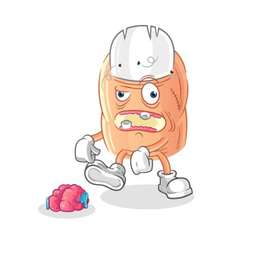 finger zombie character.mascot vecto