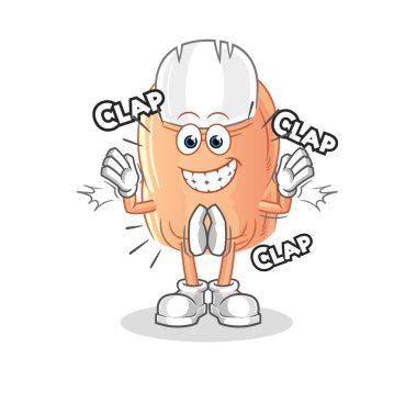 finger applause illustration. character vecto