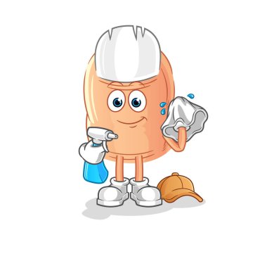 finger cleaner vector. cartoon characte