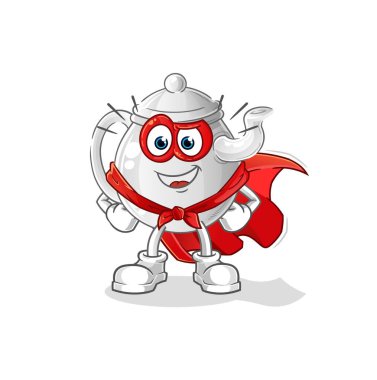 teapot heroes vector. cartoon characte