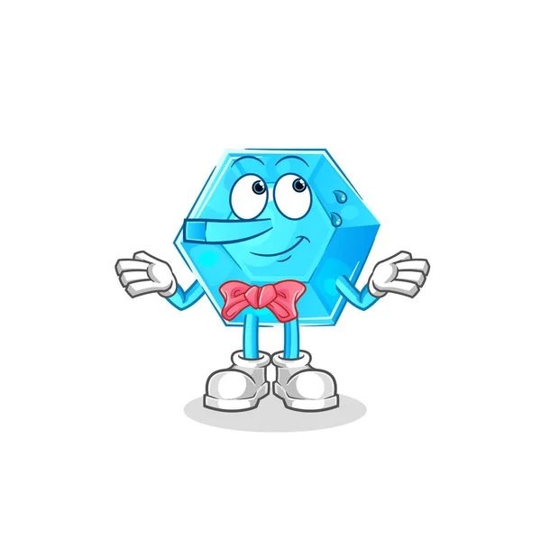 Diamond Lie Pinocchio Character Cartoon Mascot Vecto — vektorikuva