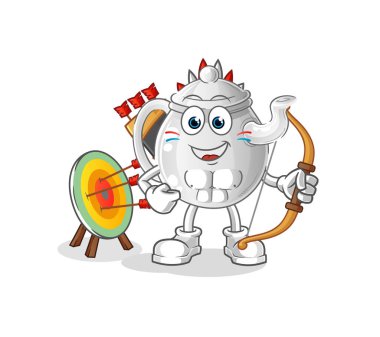 teapot native american tribe. cartoon mascot vecto