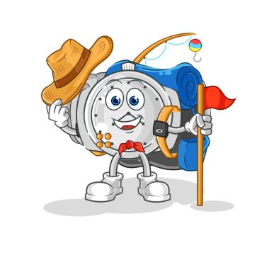 the wristwatch scout vector. cartoon characte