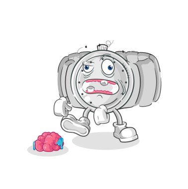 the wristwatch zombie character.mascot vecto