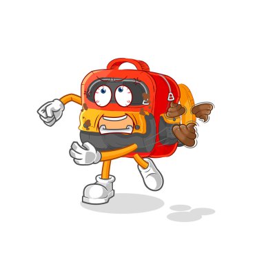 the backpack throwing shit vecto