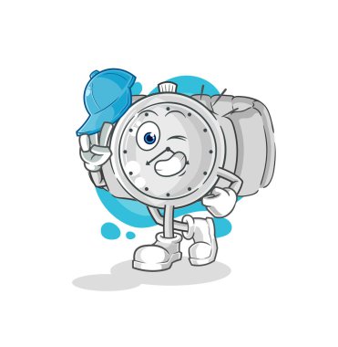 the wristwatch young boy character cartoo