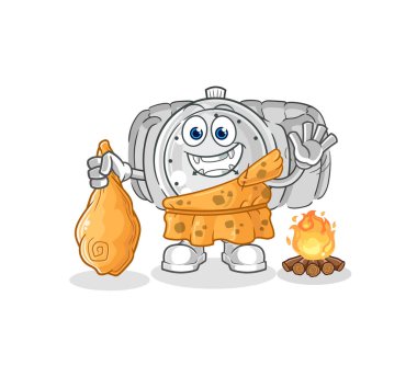 the wristwatch ancient cartoon. cartoon mascot vecto