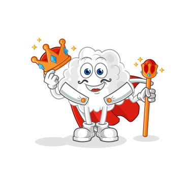 the cloud king vector. cartoon character