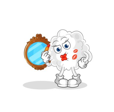 the cloud make up mascot. cartoon vector
