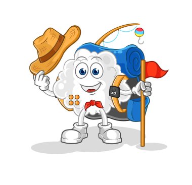 the cloud scout vector. cartoon character