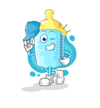 the baby bottle young boy character cartoon