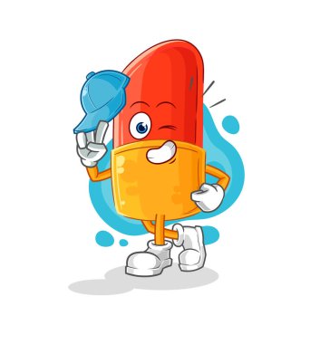 the lipstick young boy character cartoon