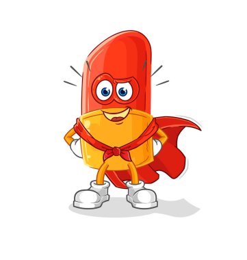the lipstick heroes vector. cartoon character