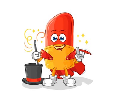 the lipstick magician illustration. character vector