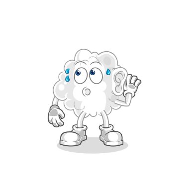 the cloud eavesdropping vector. cartoon character