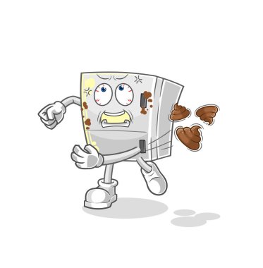 the fridge throwing shit vecto