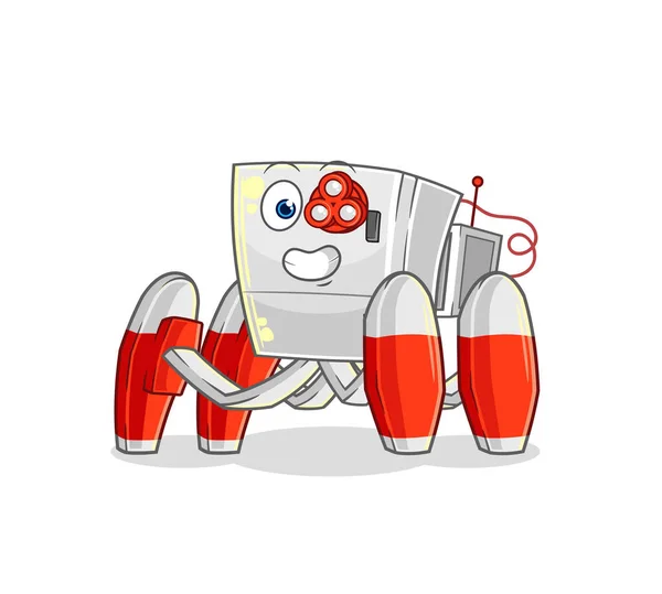 Fridge Future Robot Vector Cartoon Characte — Stock Vector